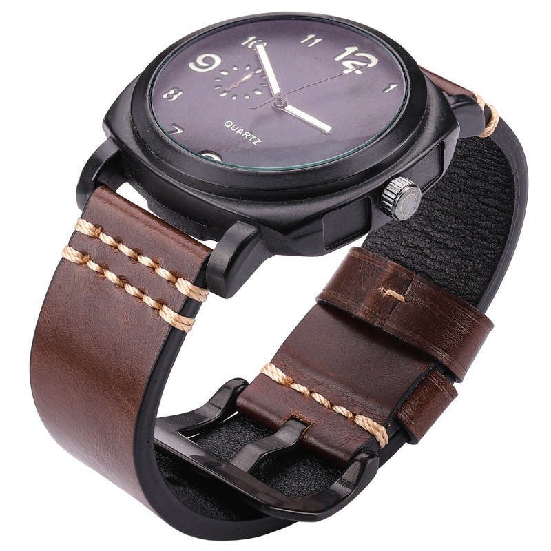 Handmade Watch Band Genuine Leather Watchband 20mm 22mm 24mm Brown Blue Yellow Women Men Cowhide Leather Strap Bracelet Accessories