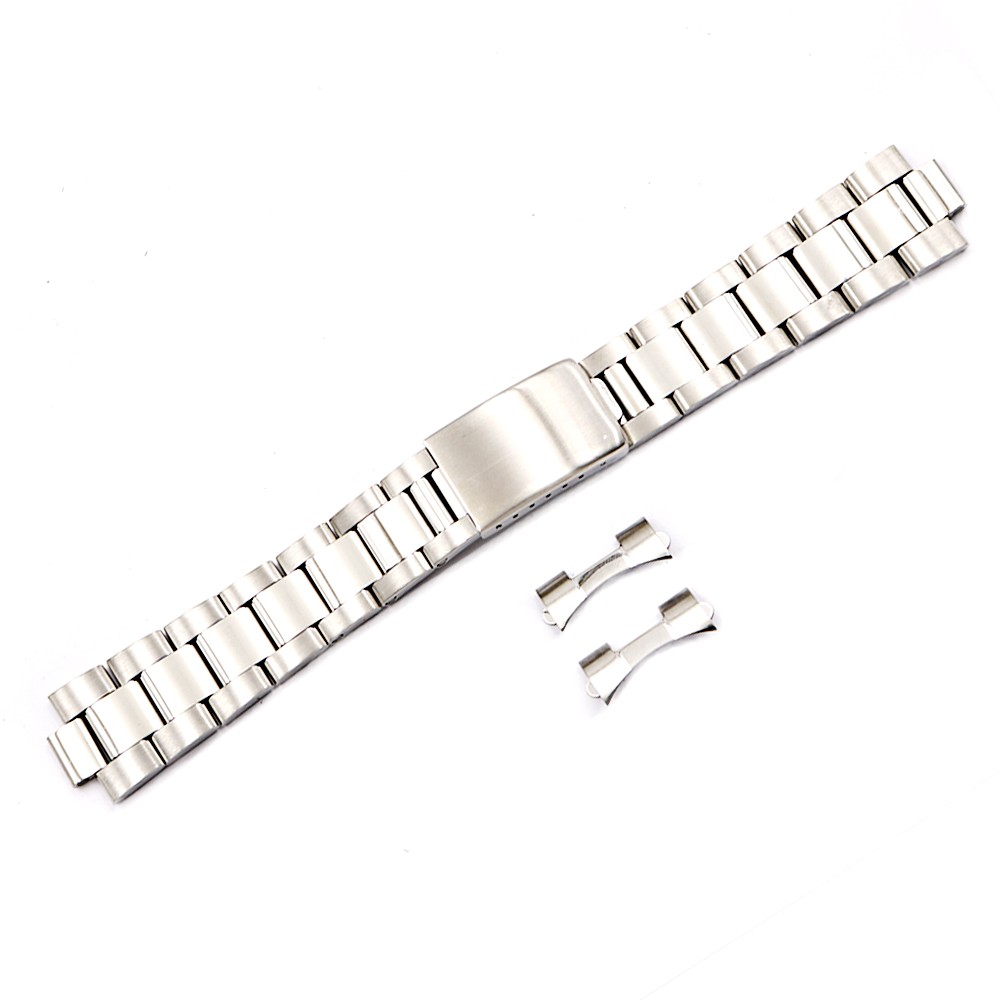 CARLYWET - Stainless steel watch band, 19 20 mm, high quality, silver and gold tone, 316L, strap for Oyster rolseiko