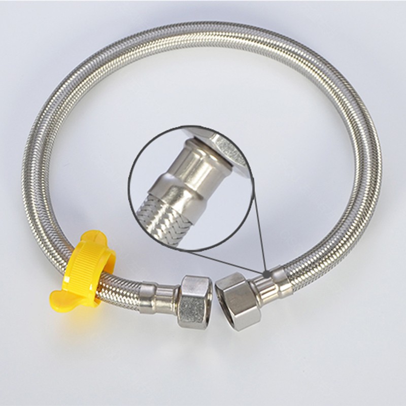 PHONKOM Stainless Steel Braided Hose Inlet Tube DN15 G1/2" Multi Burst Connector Metal Flexible Pipe Bathroom Heater