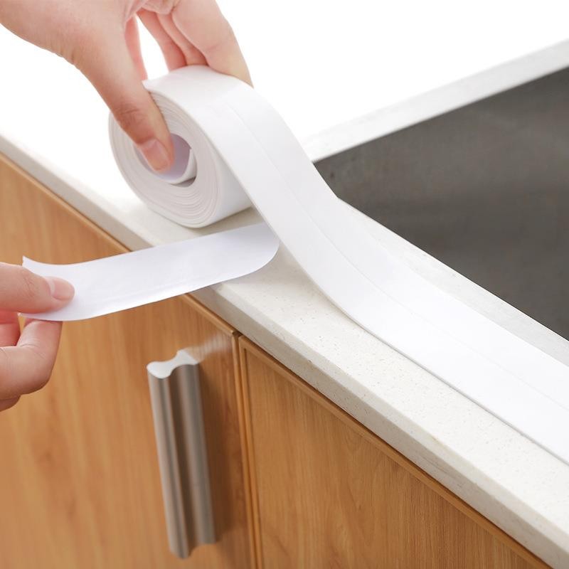 Waterproof Tape Bathroom Shower Sink Bath Sealing Tape PVC Self Wall Sticker for Bathroom Kitchen Adhesive Tape