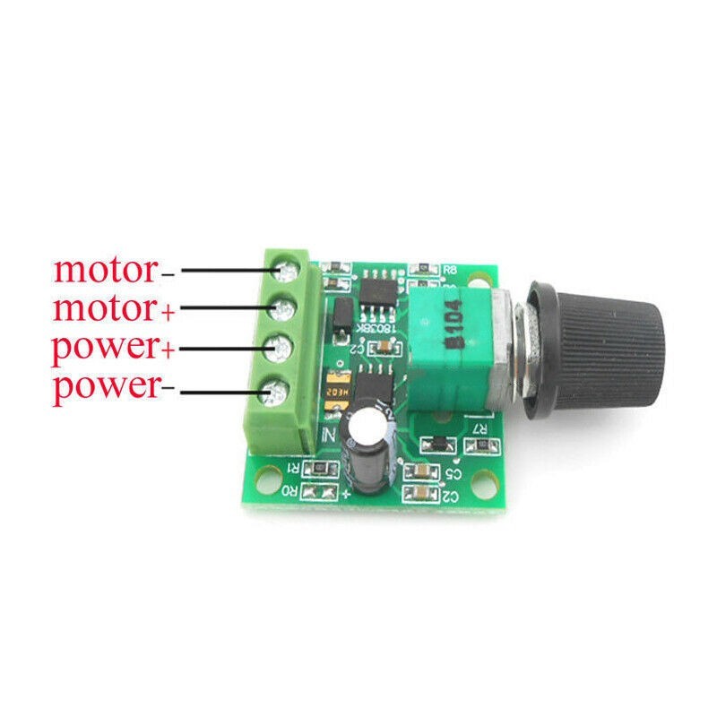 Speed ​​Controller Voltage Knob Switch Kit DC 1.8V 3V 5V 6V 12V 2A PWM Low Voltage Motor Speed ​​Controller