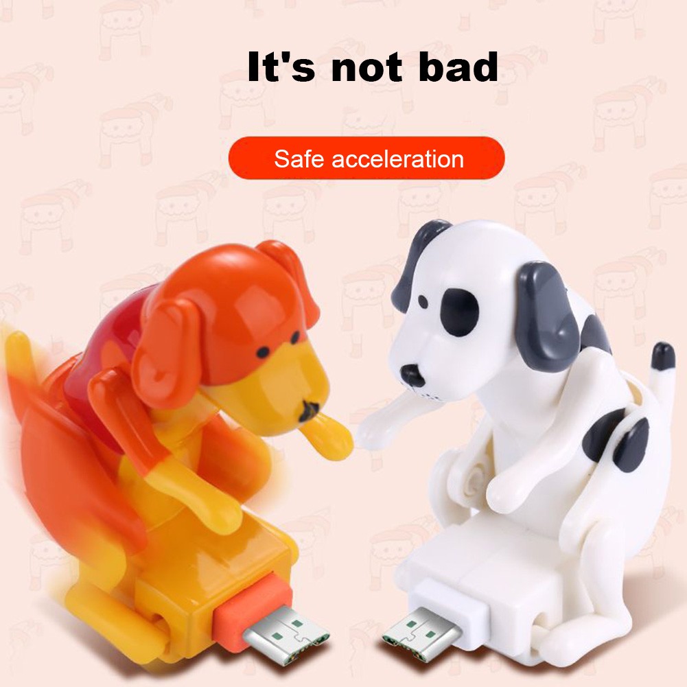 Portable Funny Dog Humping Fast Charger Cable USB Charging Line Charging Data Cables for Apple Products Android Phone Support Dropshipping