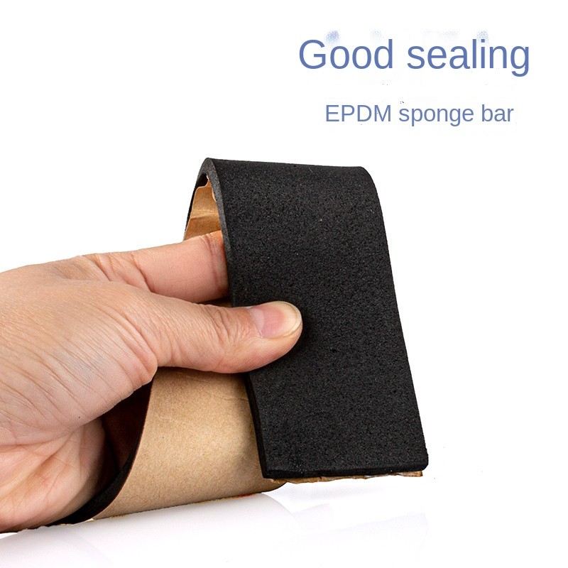 Rubber Self Adhesive Sponge Seal Tape Width10-30mm Thick 2-20mm Adhesive Material One-Way EVA Black Foam Anti-collision Sealing Gasket
