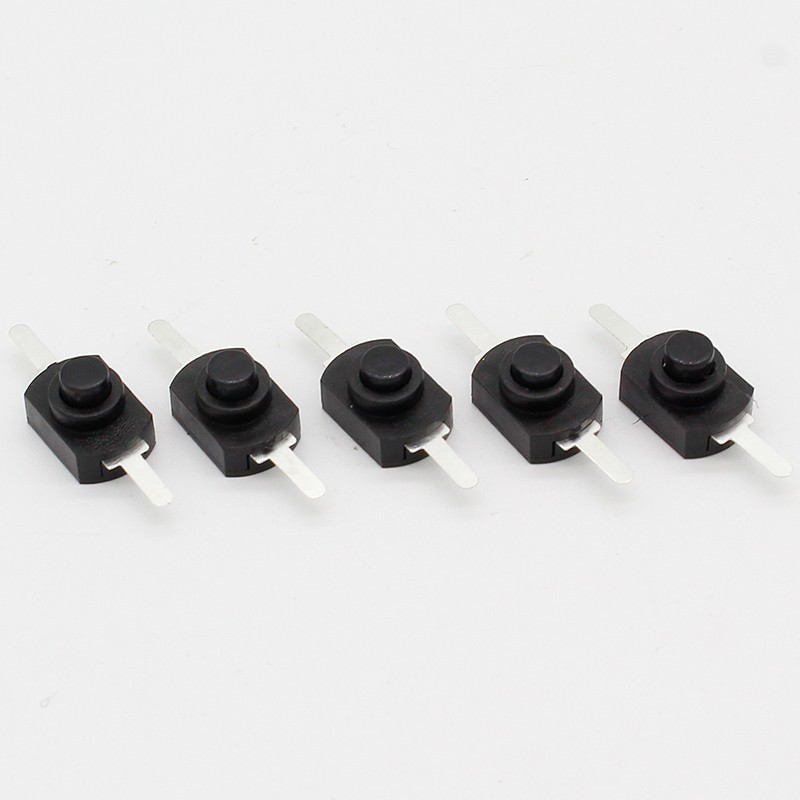 10pcs DC 30V 1A Black On Off Mini Push Button Switch For Electric Torch