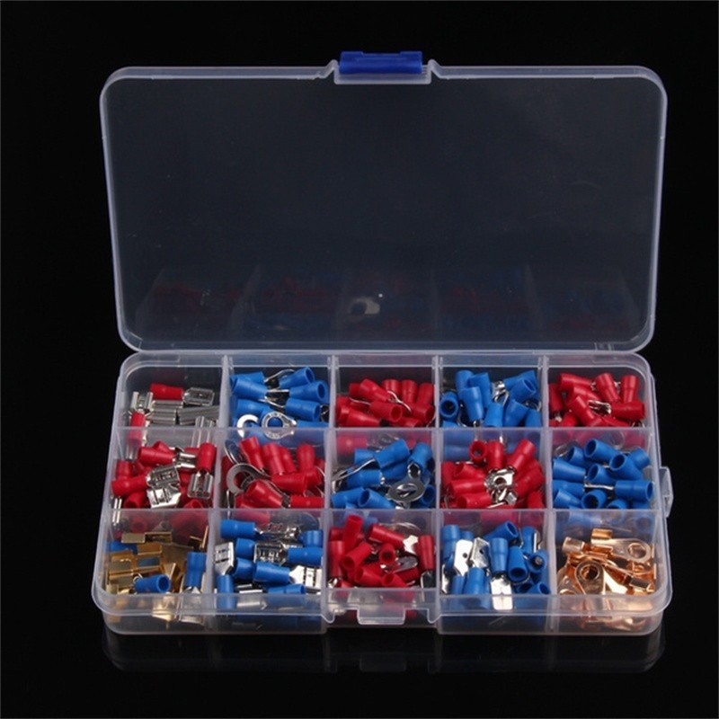 Electrical Wire Terminals Set Kits Insulated Crimp Spade Ring Assorted Electrical Wire Terminals Wire Connectors