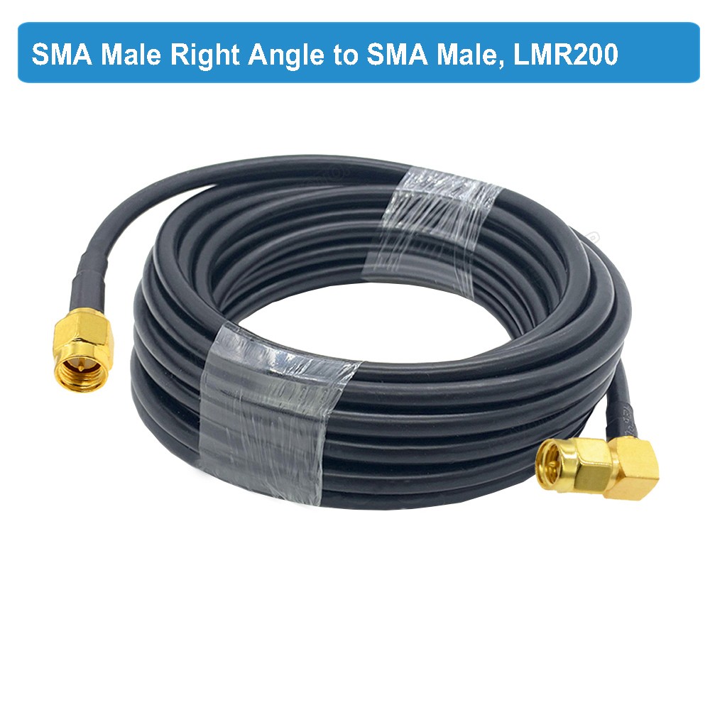 BEVOTOP LMR200 Cable SMA Male to SMA Male Plug 50-3 50ohm Low Loss RF Coaxial Cable Adapter WiFi Antenna Extension Cord Pigtail