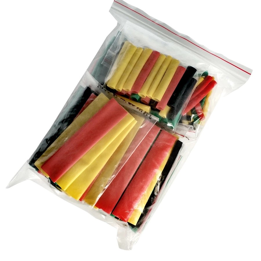 168pcs/pack Thermoresistant Tube Heat Shrink Wrap Kit Shrin Tubing Assorted Size Wire Cable Insulation Sleeving Sleeve