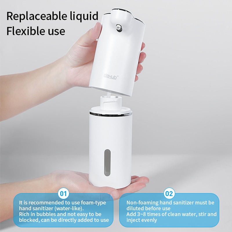 Automatic Foaming Soap Dispenser Bathroom Smart Hand Washer With USB Charging White High Quality ABS Material