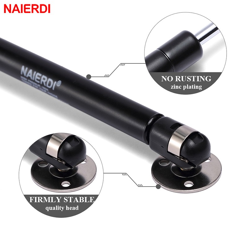 NAIERDI-Brass Door Lift, Hydraulic Gas Support, Cabinet Door Hinge, Kitchen Cabinet Door, 6kg/10kg/15kg