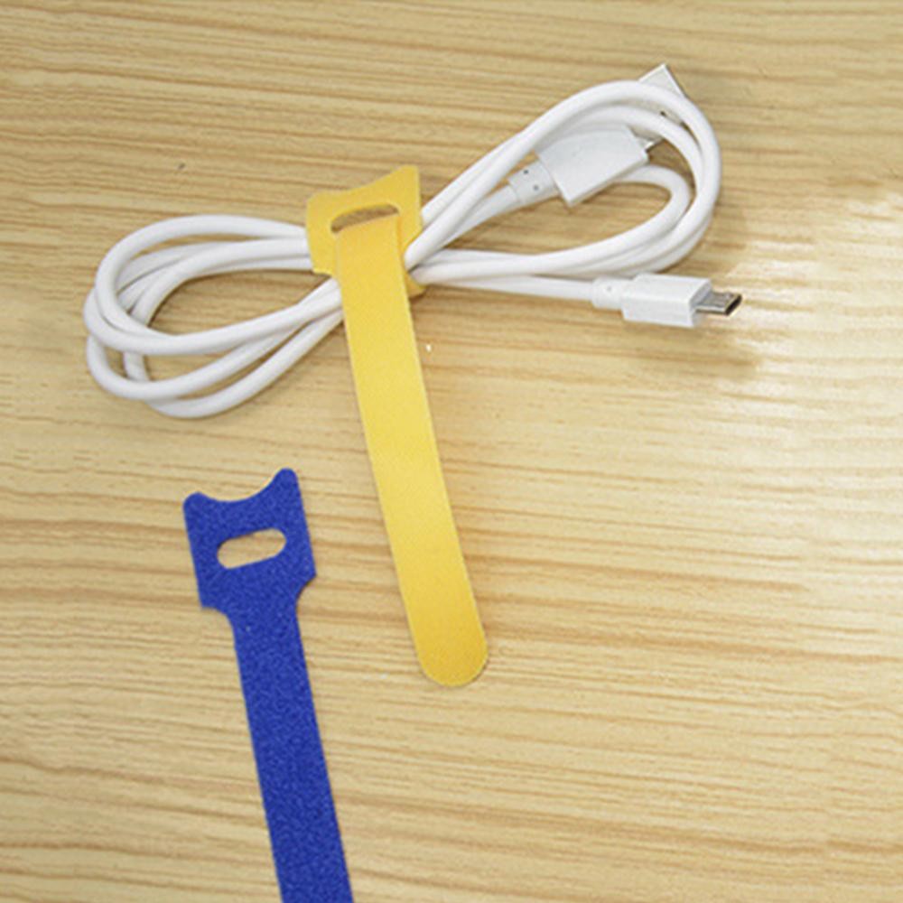 50pcs/100pcs Removable Cable Ties Plastic Colorful Reusable Cable Ties Nylon Loop Wrap Zip Pack Ties T-type Cable Ties Tie Wire