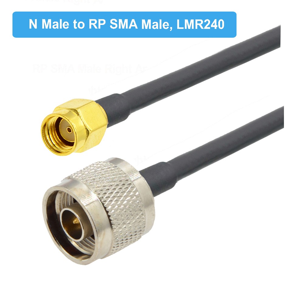 LMR240 Pigtail N Female to SMA Male Plug RF Adapter 50ohm 50-4 RF Coaxial Cable Jumper 4G 5G LTE Extension Cord 50cm~50m