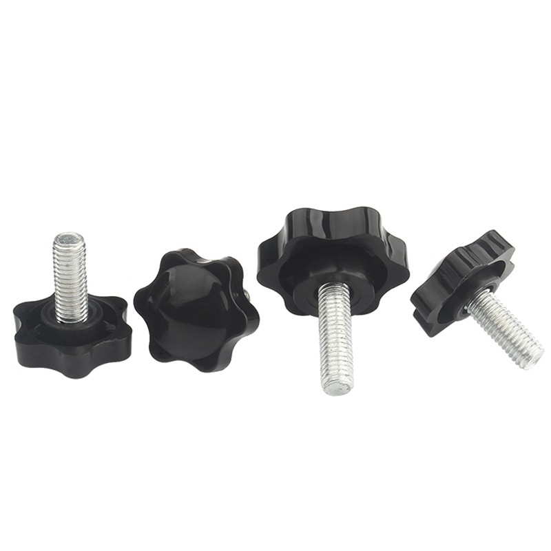 M4 m5 m6 m8 m10 m12 plastic handle screw plum hand tighten screw star shaped tighten nuts bakelite carbon steel handle