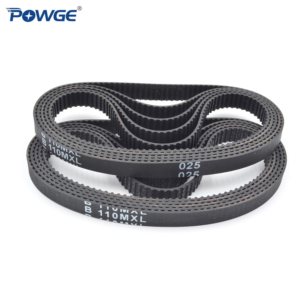 POWGE MXL Synchronous timing belt B105/B106/B107/B108/B109/B110/B111/B112/B113/B114/B115 Width 6.4/9.4mm B105MXL B110MXL B112MXL