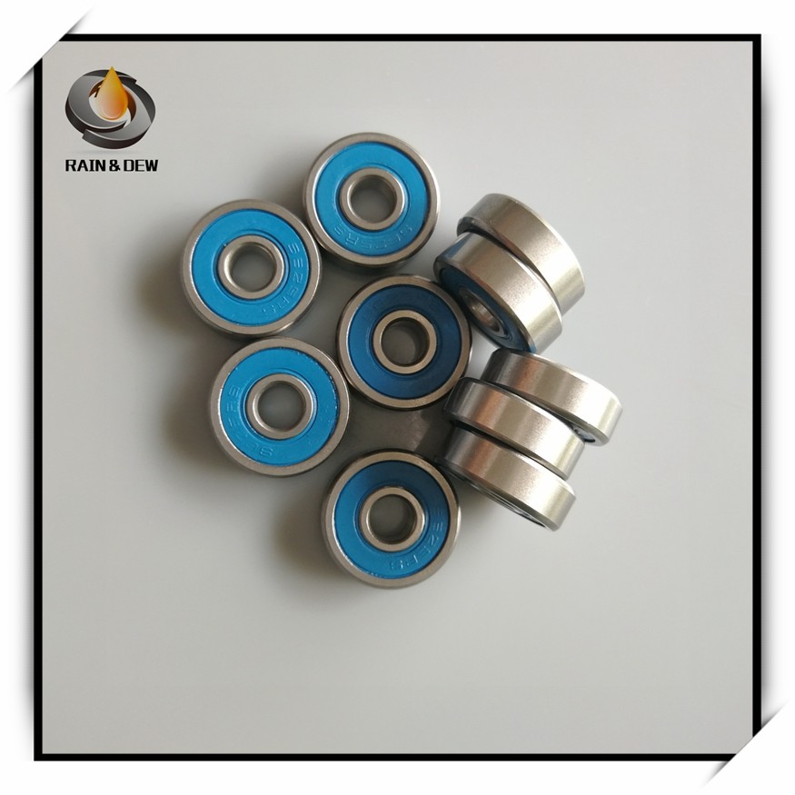 10pcs MR105RS Bearing ABEC-3 5x10x4mm Miniature MR105-2RS Ball Bearings MR105 2RS With Blue Sealed L-1050DDU