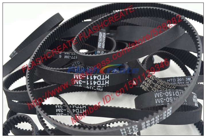 5pcs HTD3M Belt 720 3M 9 Length=720mm Width=9mm Teeth=240 3M Timing Belt Rubber Closed Loop Belt 720-3M Free Shipping