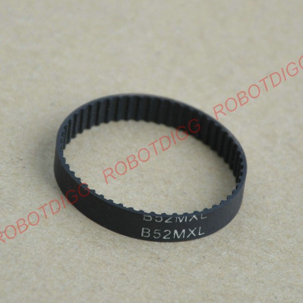 10pcs/lot, MXL timing belt, closed loop, B52MXL, 3mm 6mm width