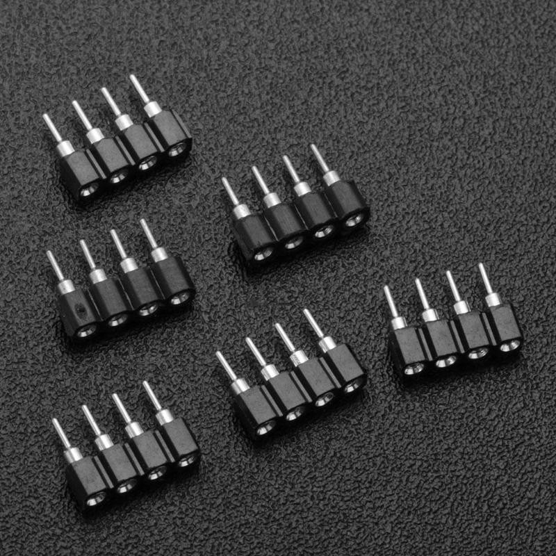 10pcs Male/Female 4 Pin RGB/5PIN RGBW Connector Adapter Pin Needle for RGB/RGBW 5050 3528 LED LED Light Strip Accessories