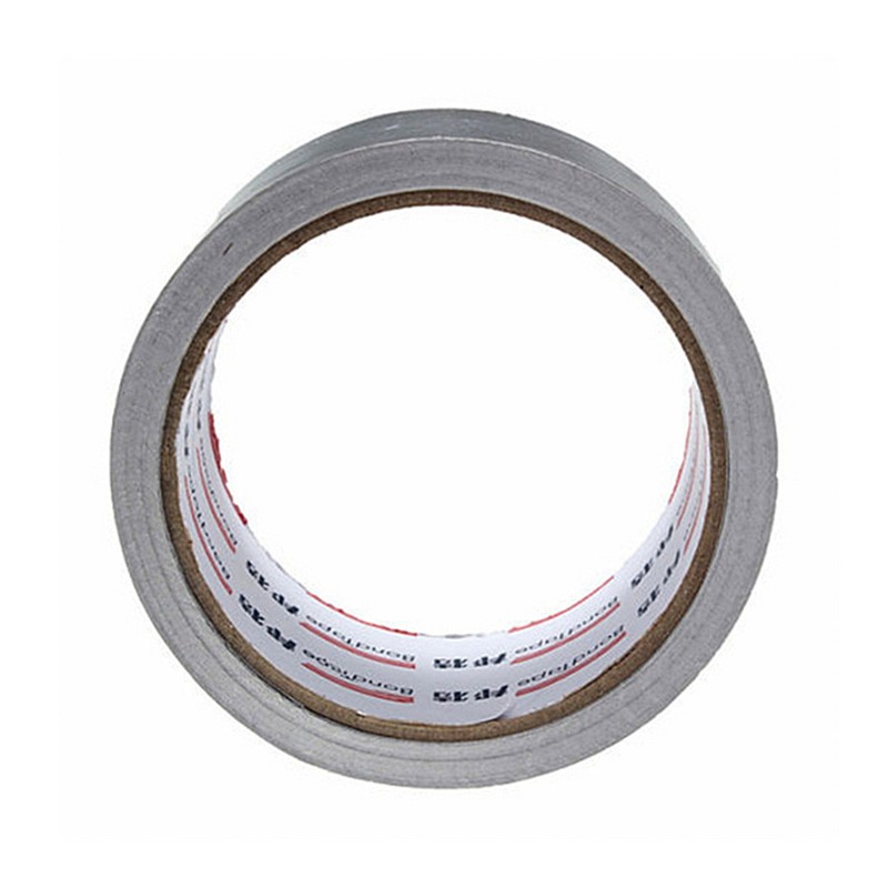 1 Roll 5cm*17m Thermal Duct Resistant Repairs High Temperature Resistant Foil Adhesive Aluminum Foil Adhesive Sealing Tape