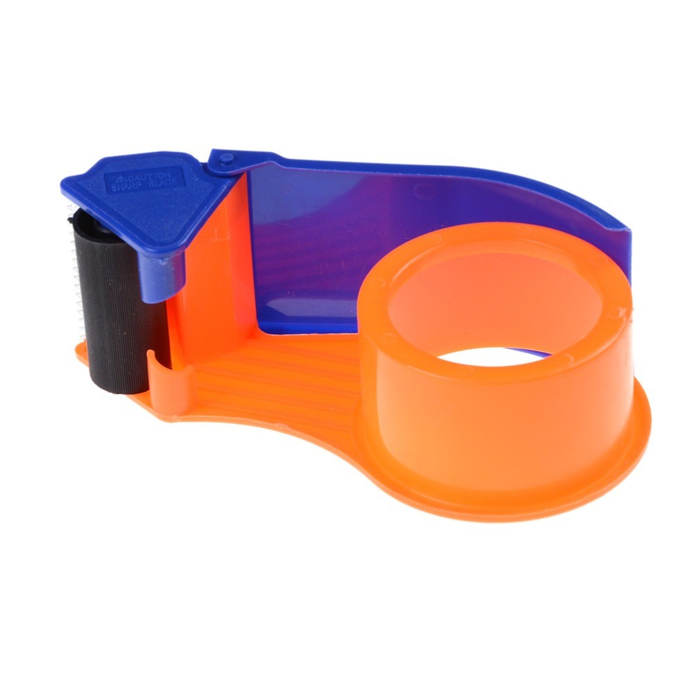 2" Width Orange Power Sealing Tape Cutting Device (Not Include Tape) Cutter Manual Packing Machine Papelaria Tape Dispenser