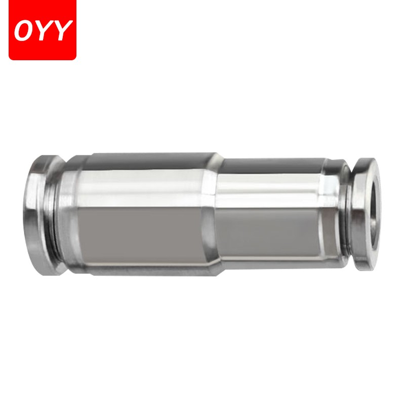 10pcs 304 Stainless Steel Reducer Fittings Straight Trachea Quick Connector PG8-6/10-8/12-6 Pneumatic Fittings