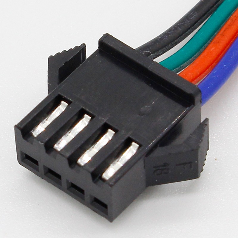 Wholesale 10 pairs 4pin JST Connector Male Female Cable for SMD 5050/3528 RGB Colorful LED Strip Wire WS2801 LPD8806 RGB LED Strip