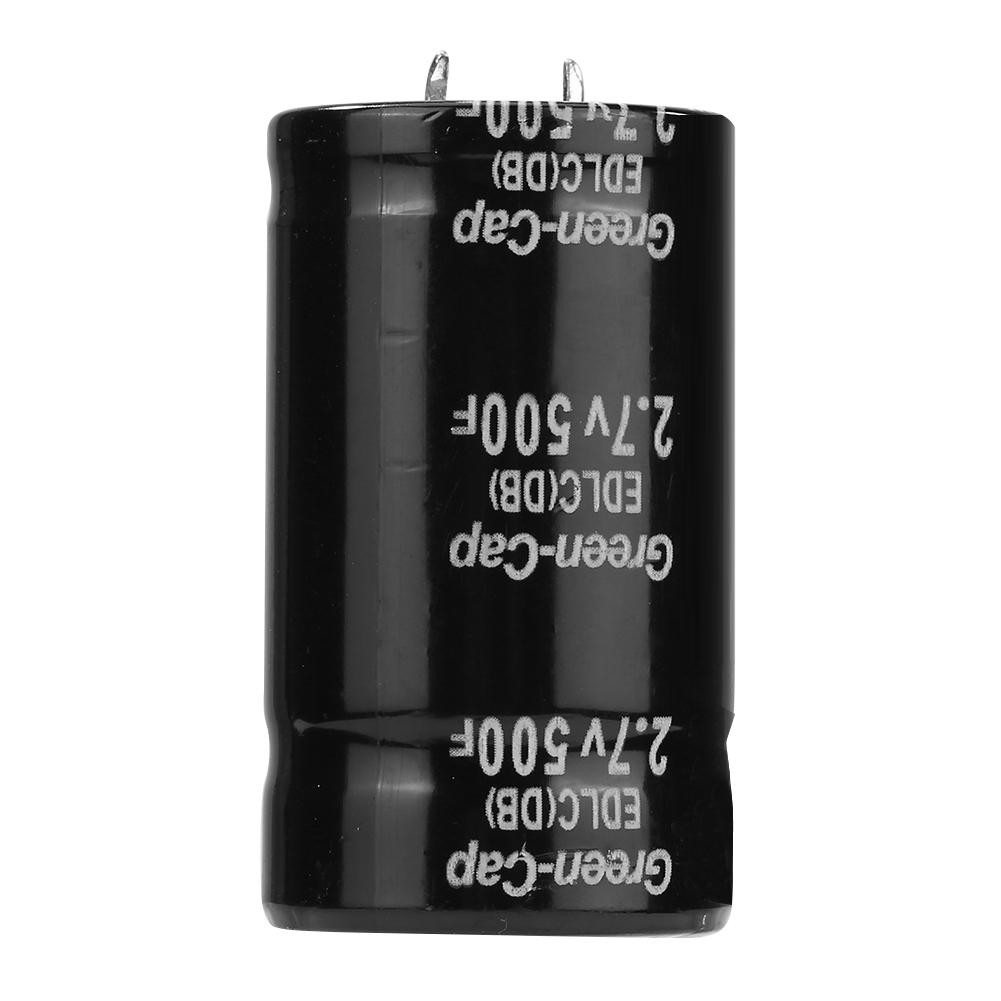 2.7V 500F Electrolytic Capacitor Metal Farad Capacitor Practical Electronic Components Automotive Circuit Basic Supplies