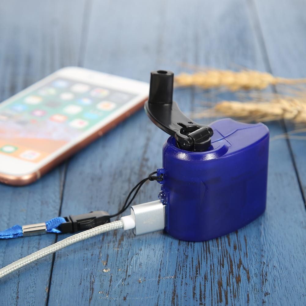 Small Compact Hand Crank Charger Manual Generator Mobile Phone Emergency Charger Usb Charger Survival Outdoor Survival