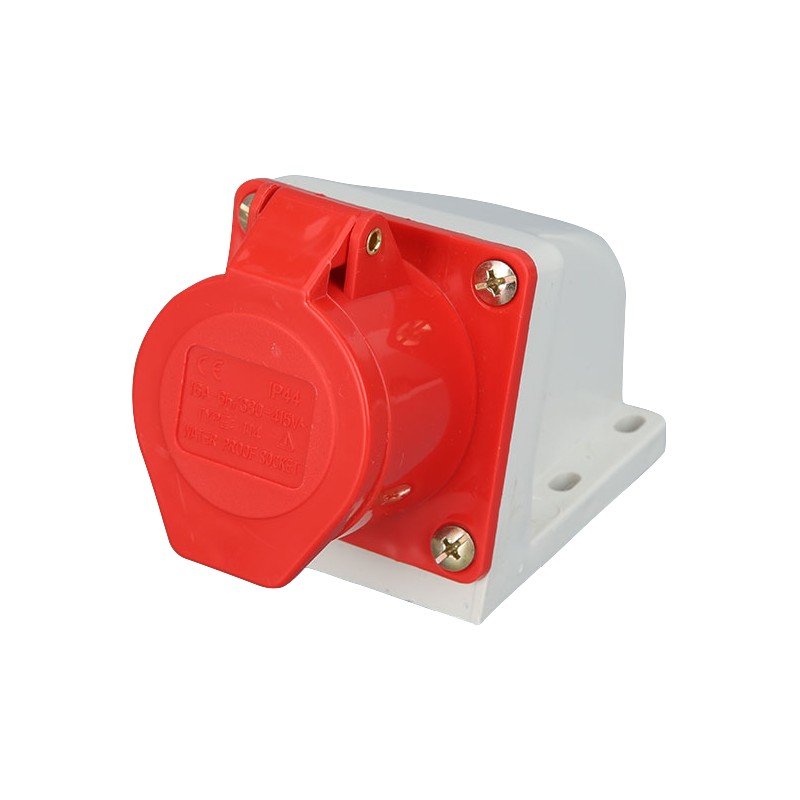 32A 4 Pin 3P+E IP44 380-415V Electrical Connector Power Waterproof Dustproof Industrial Male And Female Plug Socket