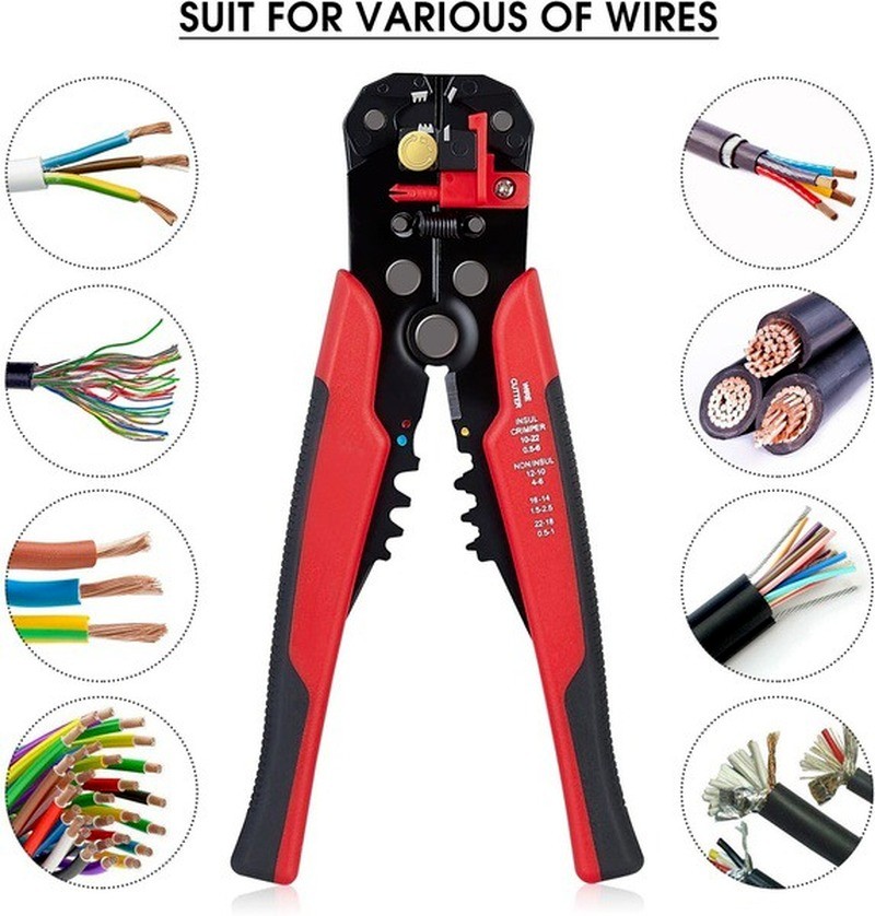 480pcs insulated cable electrical wire connector crimp spade butt loop thorn loop lugs rolled terminals self-adjusting plier