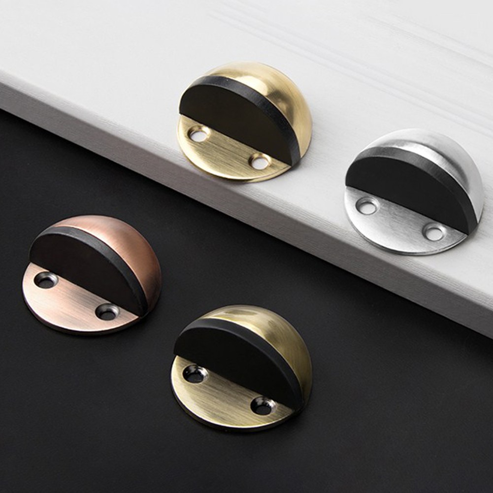 Punch Free Sticker Floor Mounted Holder Dual-use Protective Baby Safety Home Stainless Steel Hotel Anti-collision Door Stopper