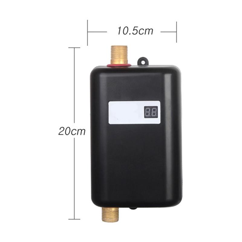 3000W UK Plug Mini Electric Faucet Digital Display Water Heater Tap Electric Water Heat Tap for Basin Kitchen Sink