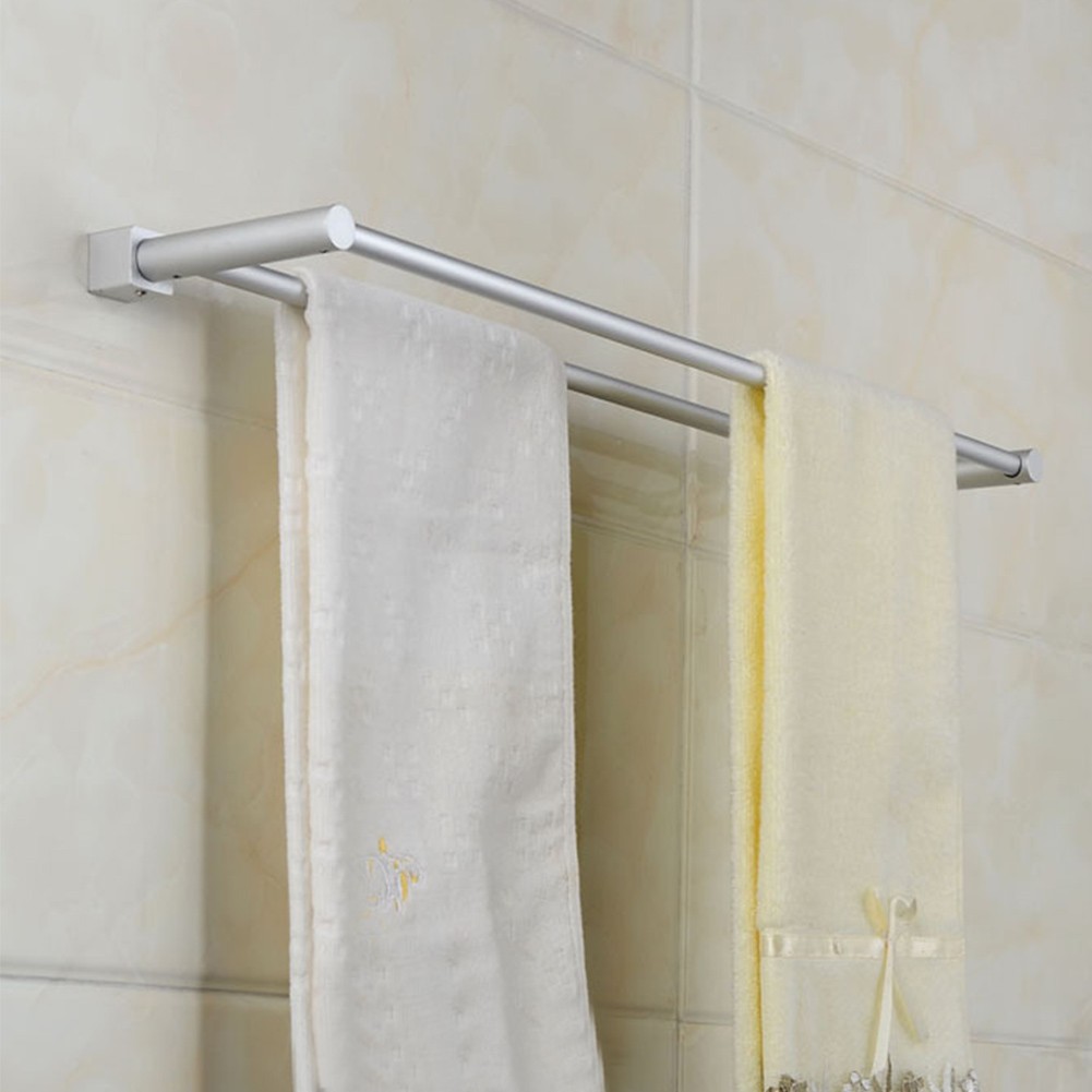 Towel Rail Rack Simple Style Towel Rack Holder Wall Mounted Space Aluminum