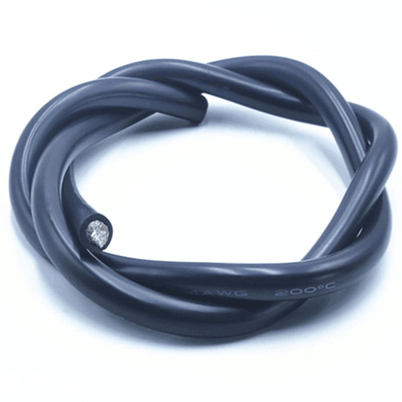 2m Heat Resistant Silicone Wire 14AWG 15AWG 16awg 17 18 20 AWG 22AWG 24 26 AWG High Temperature 200°C Cold Resistance -60°