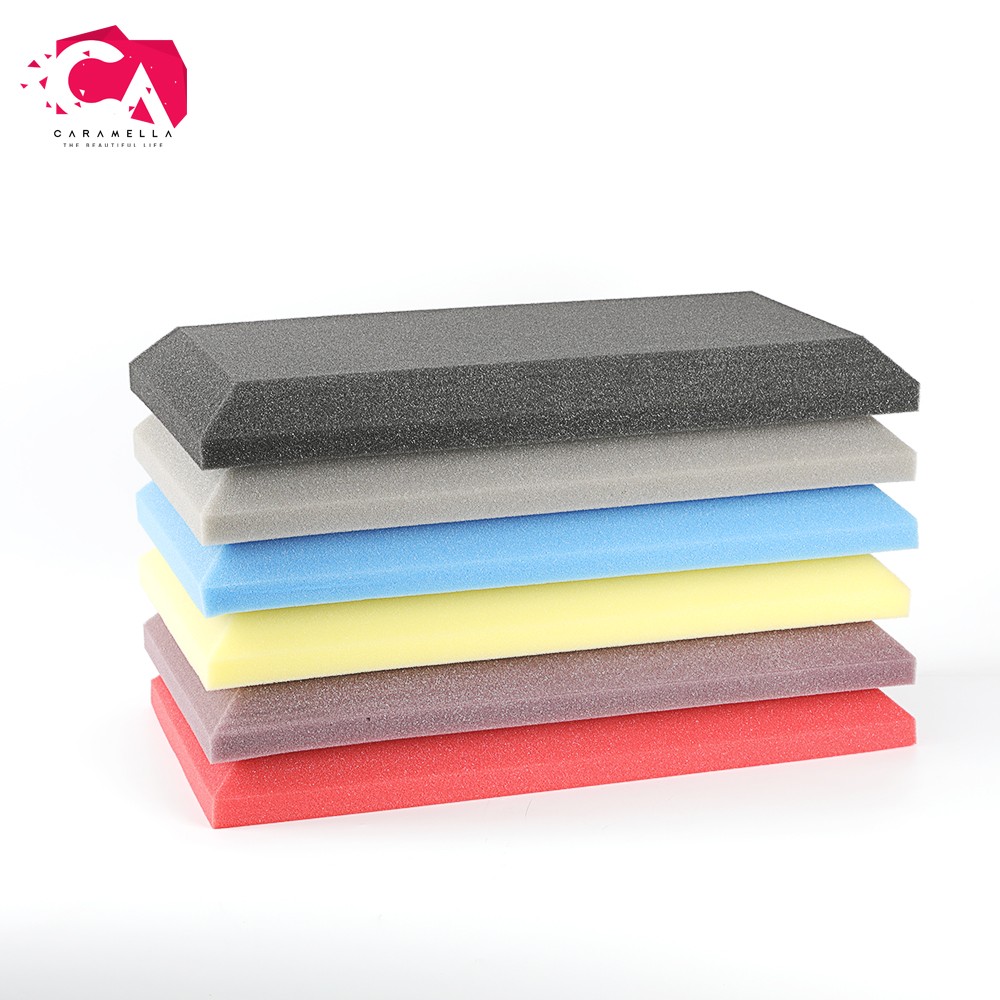 8pcs 50x25x5cm coustic foam studio panels soundproof foam slit KTV room sound absorption sponge flat pad seal strips