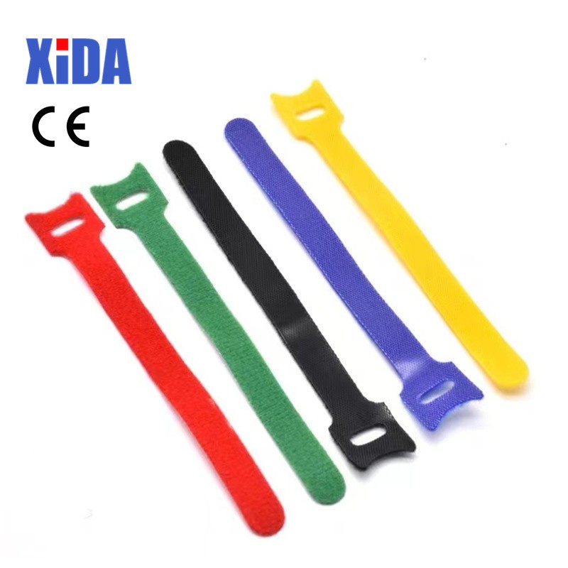 100pcs Removable Cable Ties Plastic Colorful Reusable Cable Ties Nylon Loop Wrap Zip Pack Ties T-type Cable Ties Tie Wire