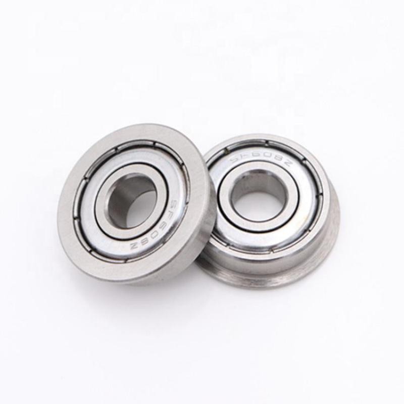 Free shipping 100pcs F682zz Size2*5*6*2.3mm high quality small deep groove ball flange bearing