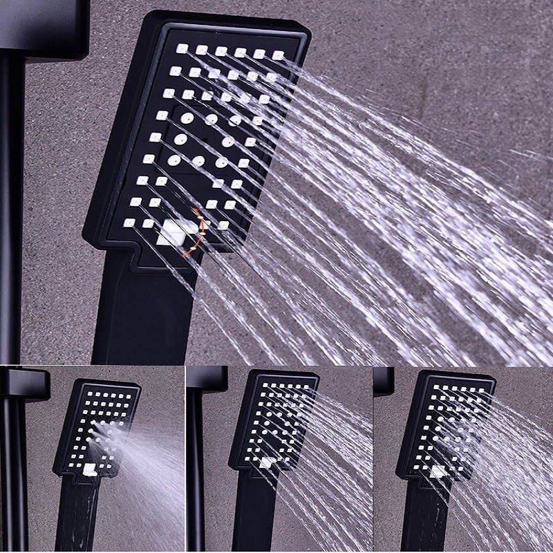 bathroom faucet set black shower rain bathtub faucet for high pressure bathroom hot and cold shower systems mixer tap