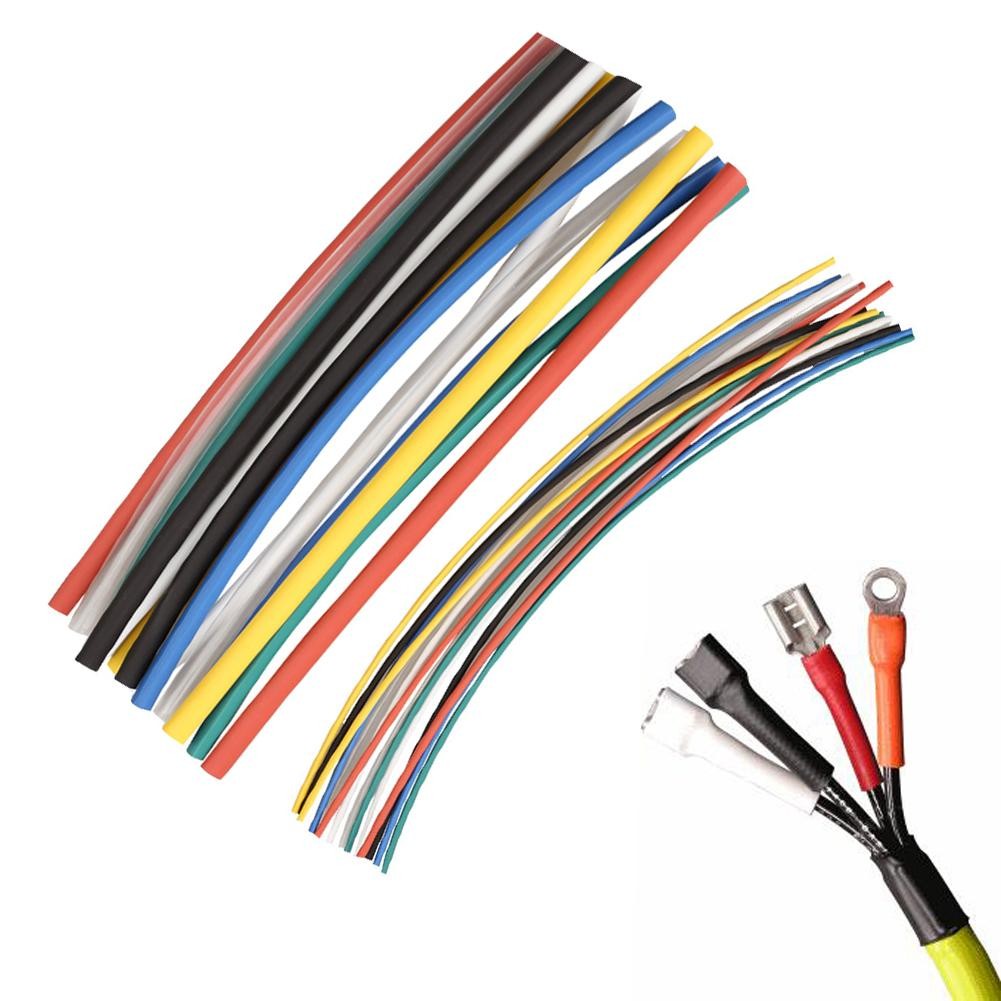 70/300pcs Heat Shrink Tubing Electrical Flexible Cable Tube 2:1 Halogen-Free Heat Shrink Polyolefin Tube Wire Cable Sleeve Kit