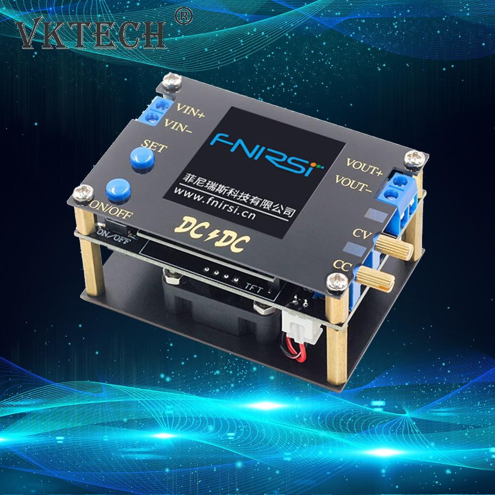 35W 3A/50W 4A DC CC CV Automatic Boost Potential Converter 0.5-30V Adjustable Power Supply Regulated Voltmeter Module