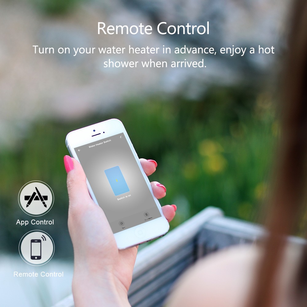 Tuya Smart Life Zigbee 3.0 Switch Water Heater Boiler 4400W App Timer Schedule On Off Works With Google Home Alexa Echo MQTT