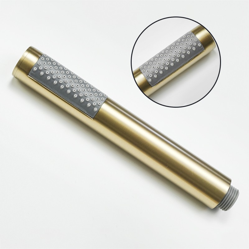 Brushed Gold Handheld Shower Head Bathroom Gold Finish Brass Or Stainless Steel Shower Bath Spray Handheld Shower Heads