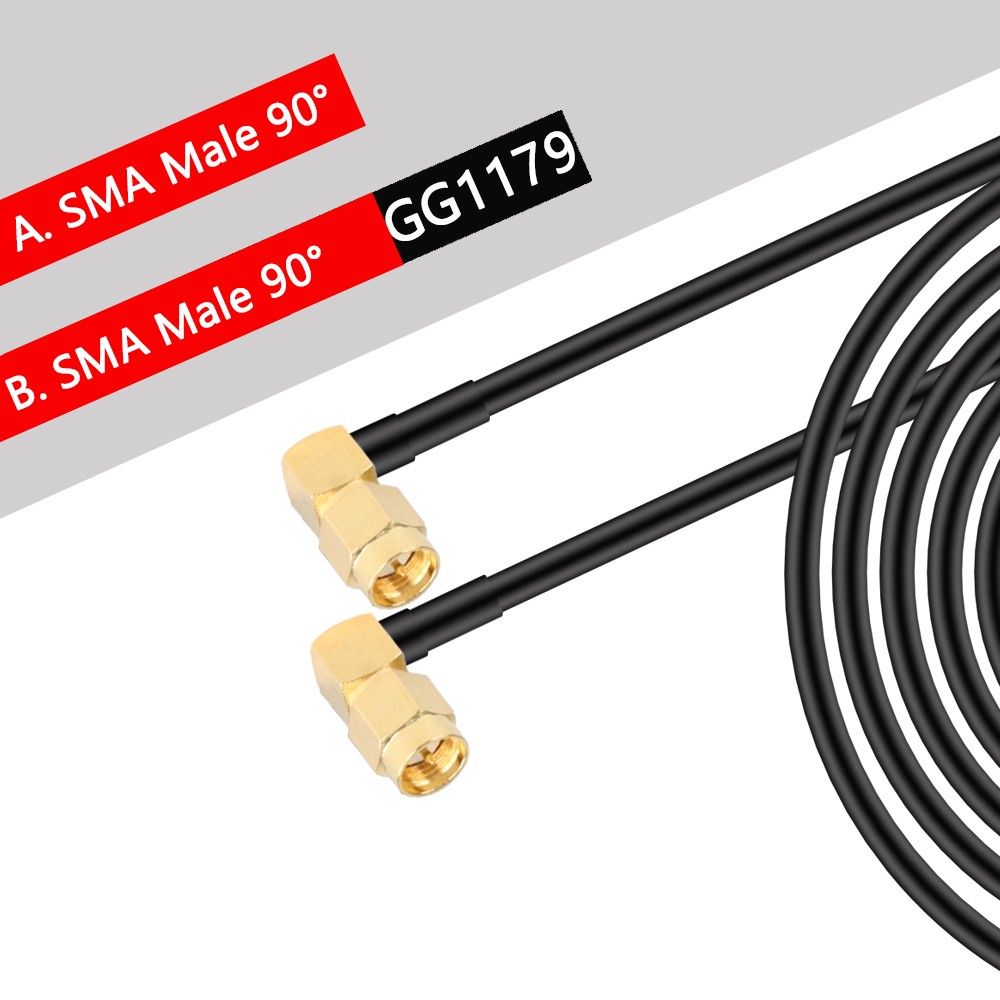 2m 5m 10m 20m SMA Male to SMA Male RG58 50ohm Coaxial Cable SMA Plug WiFi Antenna Extension Cable Connector Pigtail Adapter