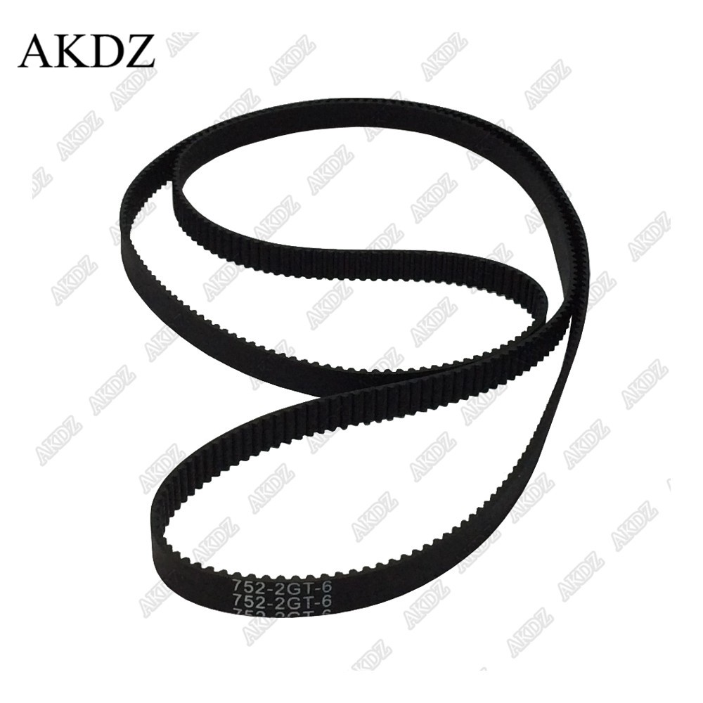 2GT timing belt length 700 710 738 740 750 752 760 782 784 800 width 6mm 2M 2GT synchronous rubber closed CNC belt