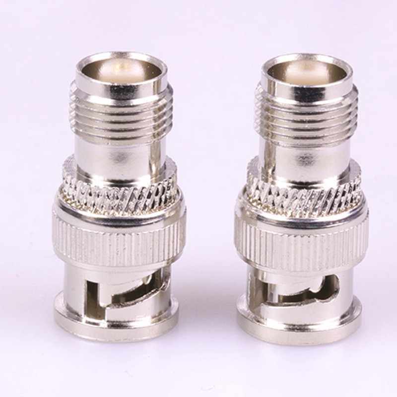 10pcs/lot BNC Male Plug to TNC Female Jack Straight RF Adapter Coupler High Quality Copper TNC to BNC M/F RF Connector Adapter