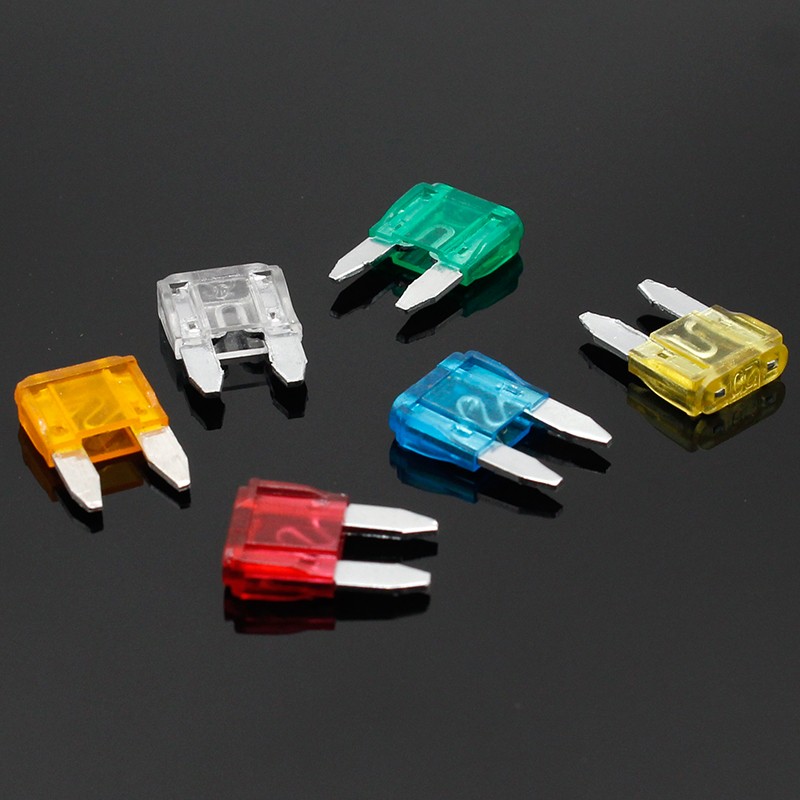 120pcs New Mini Auto Auto Car Boat Truck Fuse Blade Square Assortment 5A 10A 15A 20A 25A 30A