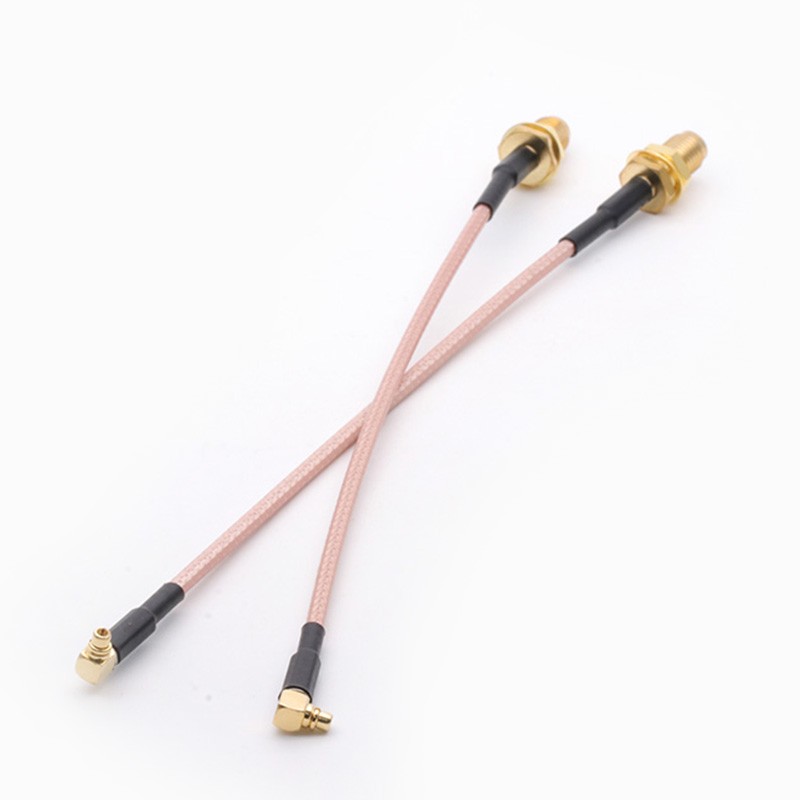 RG316 Coaxial Cable RF Cable RP SMA Female Switch to MMCX Male Right Angle Pigtail Cable 15cm 6" Wholesale Fast Ship