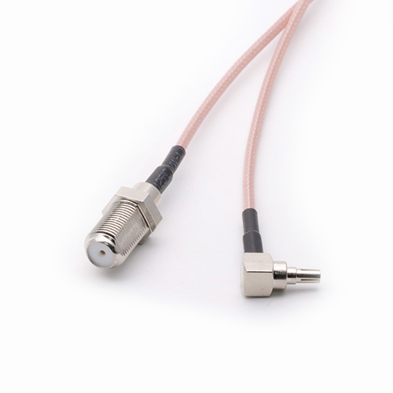 10pcs 5cm/15cm/30cm/50cm RG316 Coaxial Cable Pigtail F Female to CRC9 Male Right Angle Cable F Female Switch Cable Adapter