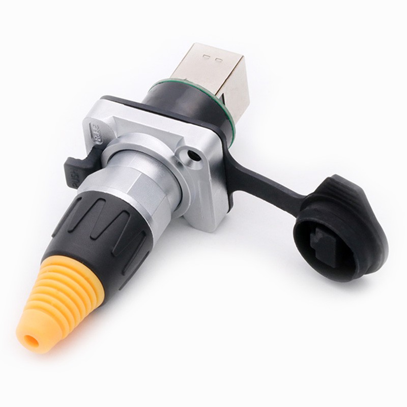 1set RJ45 Waterproof Aviation Female Socket Male Plug 8P8C Net Modular Network Connector Network Interface Plug