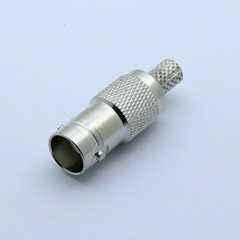 10pcs/lot BNC Female Crimp Connector New BNC Female Crimp Straight For RG58 RG59 RG6 RF Coax Adapter Connector