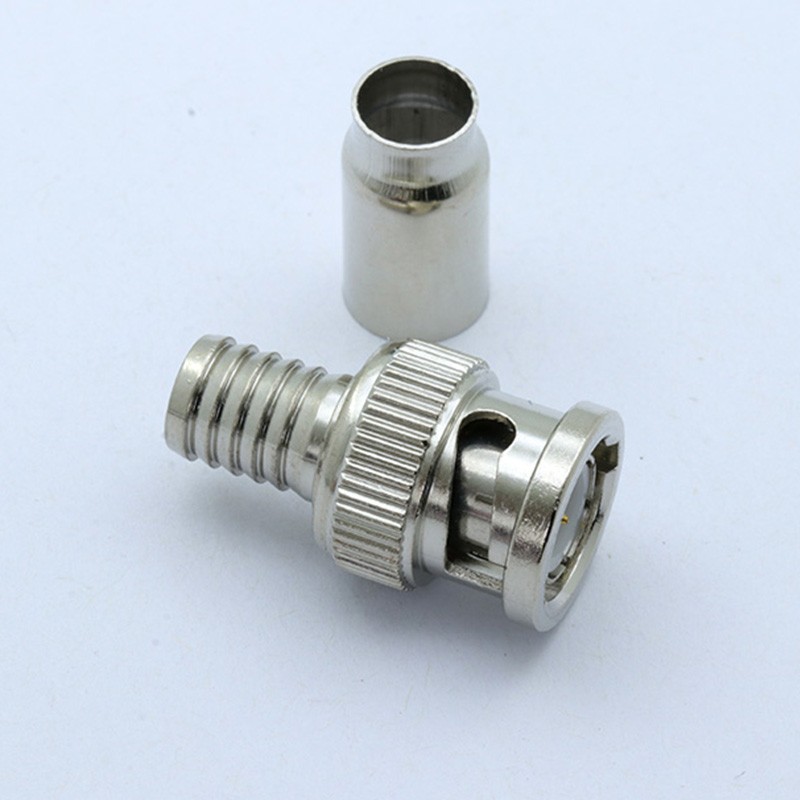 F to BNC Connector RF Adapter BNC Male Plug to F Female Jack Coax Adapter Connector for Camera Scanner 12/50/100pcs